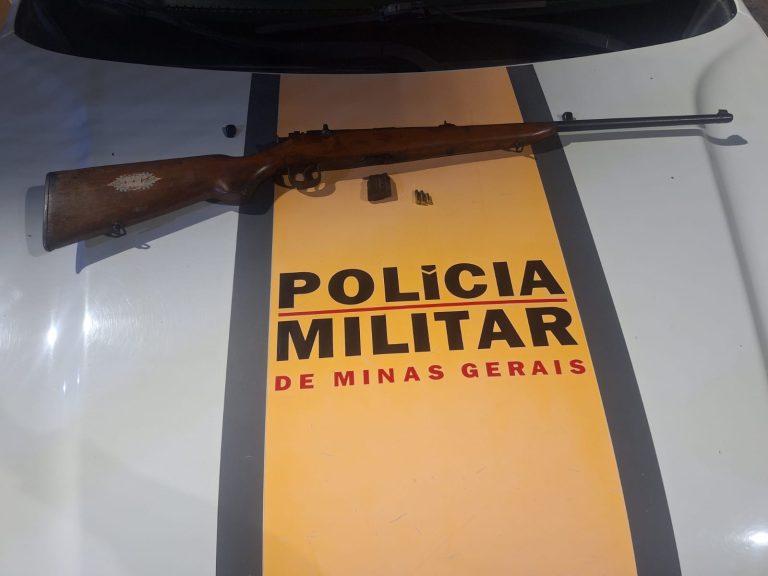 Idoso é preso por porte ilegal de rifle durante fiscalização na MGC-393