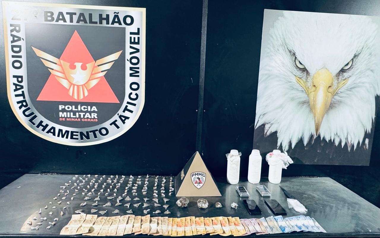 Homem é preso com mais de 140 porções de drogas durante ação da PM em Juiz de Fora