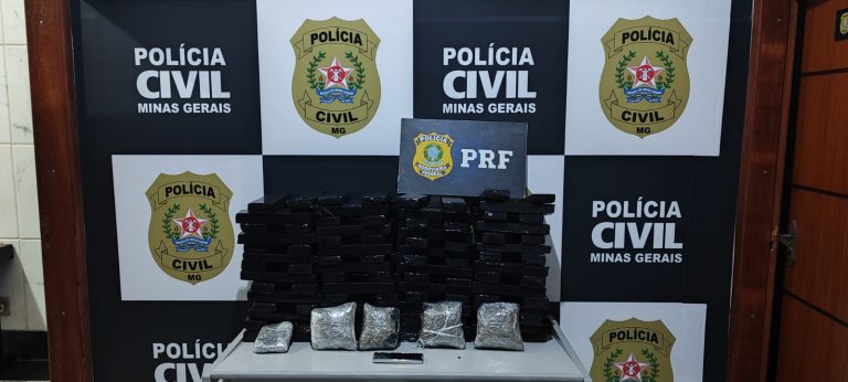 Operação conjunta da Polícia Civil e PRF apreende cerca de 200 kg de drogas destinadas a Muriaé