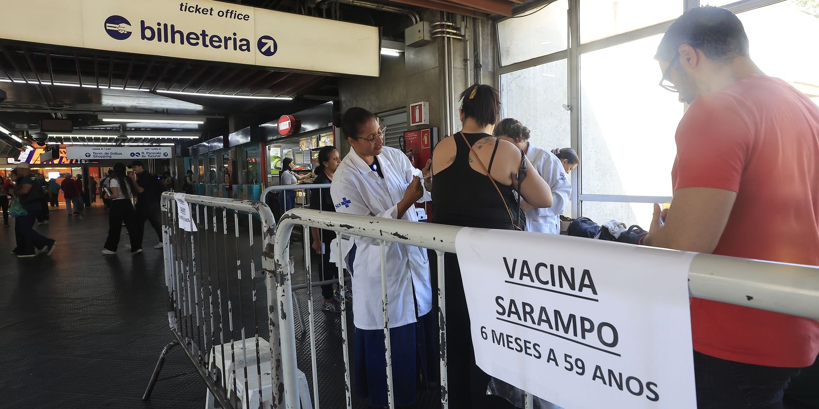Ministério da Saúde reforça chamamento para vacina contra o sarampo — Imagem: Agencia Brasil