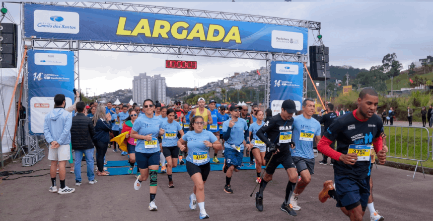 14ª Corrida de Rua do Rodoviário Camilo dos Santos reúne mais de 4 mil corredores no São Pedro — Imagem: Prefeitura de Juiz de Fora