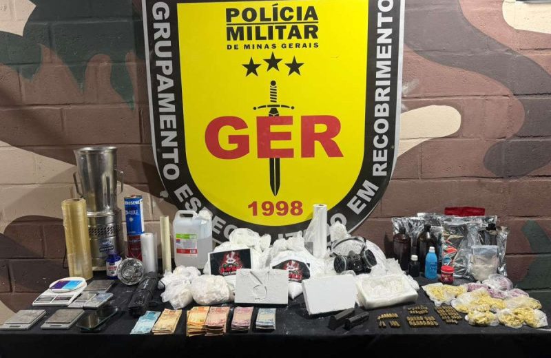 PM encontra laboratório de drogas e prende homem no Santa Rita