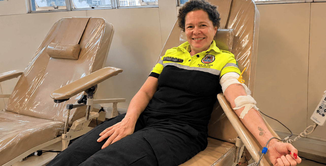 Agentes pela Vida: Agentes de Transporte e Trânsito se unem em campanha pela doação de sangue — Imagem: Prefeitura de Juiz de Fora