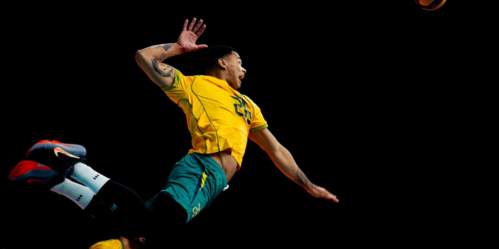 Brasil bate Colômbia e segue 100% no Sul-Americano masculino de vôlei — Imagem: Agencia Brasil