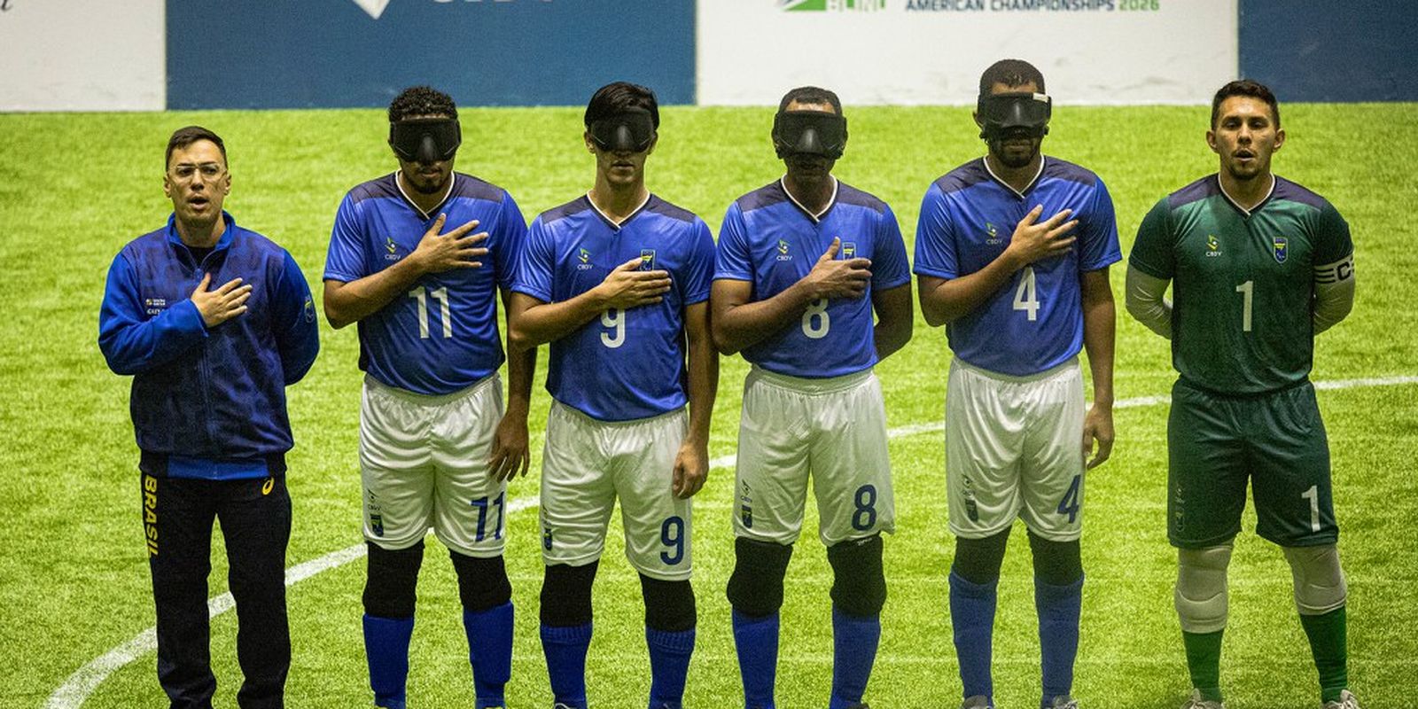 Brasil encara Costa Rica na semi da Copa América de futebol de cegos — Imagem: Agencia Brasil