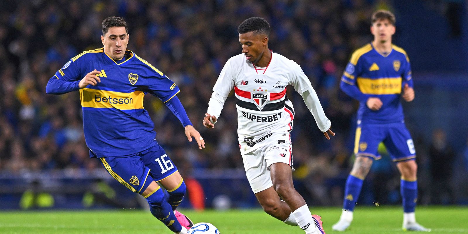 Ex-Palmeiras marca e São Paulo perde do Boca Juniors na Sul-Americana — Imagem: Agencia Brasil