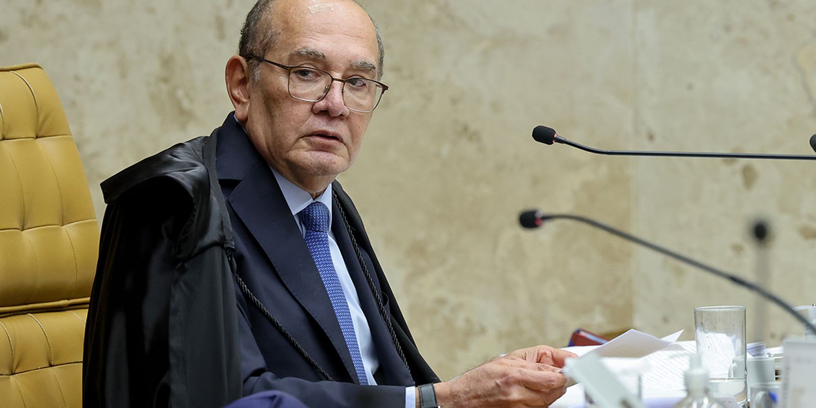 Gilmar Mendes critica vazamento seletivo de investigações no STF — Imagem: Agencia Brasil